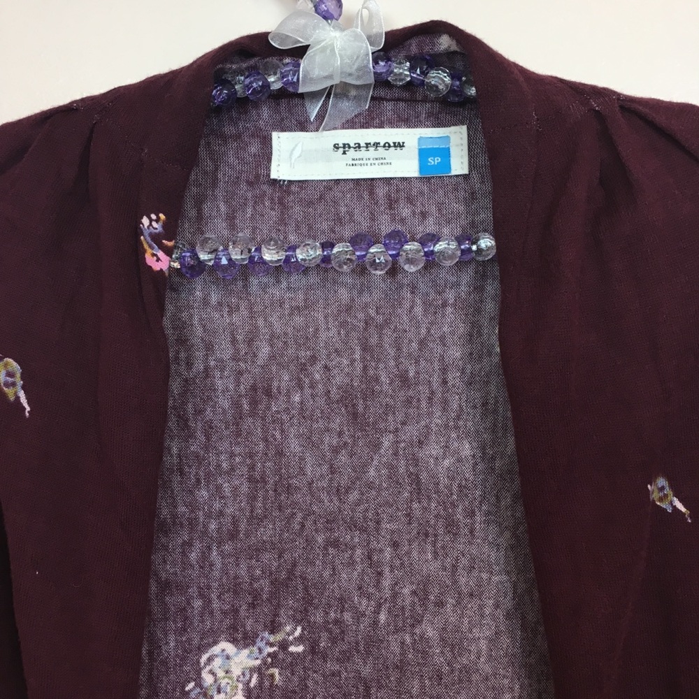 Anthropology Sparrow Azimuth Paisley Cardigan - Picture 4 of 7